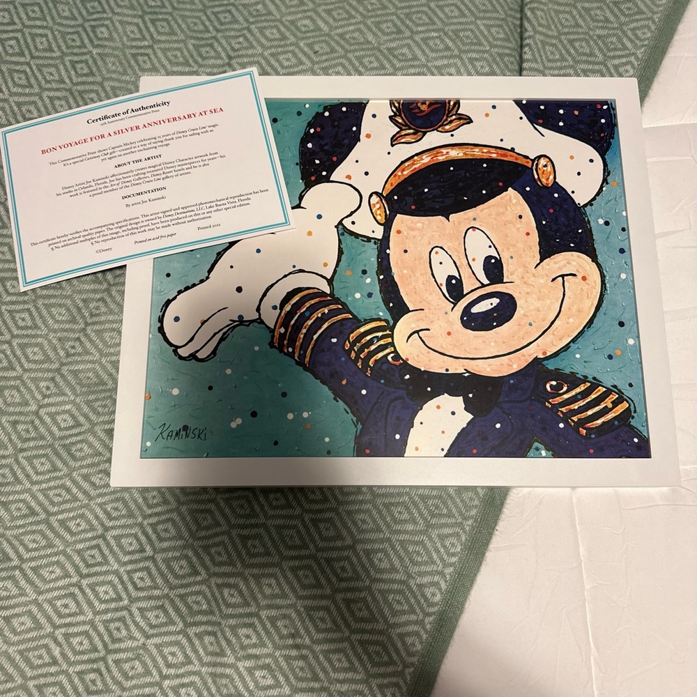 Mickey Art Work - Silver Anniversary at Sea